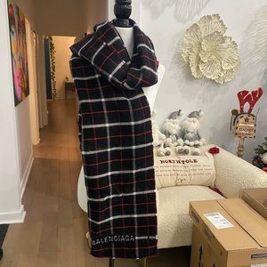 Balenciaga Black Double-sided Scarf/Wrap